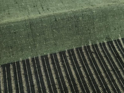 平和屋着物●上質な紬　トゥイグヮー　横段文　正絹　逸品　DABG8663ps