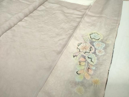 平和屋着物●訪問着　絞り　辻が花　暈し染め　銀通し地　正絹　逸品　DABG8665ps