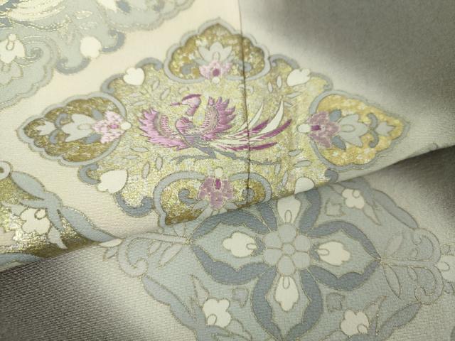 平和屋着物●訪問着　刺繍　鳳凰花菱文　暈し染め　金銀彩　正絹　逸品　DABG8667ps