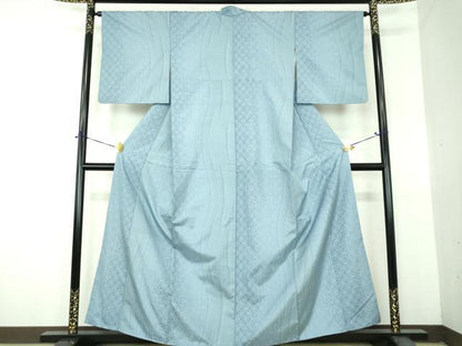 平和屋着物●本場大島紬　七宝繋ぎ　正絹　逸品　DABG8669ps