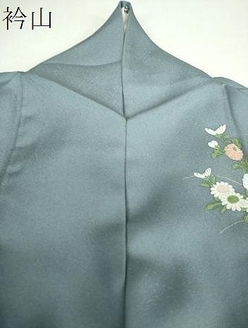 平和屋着物●訪問着　手描き　流水花文　暈し染め　金彩　正絹　逸品　DABG8670ps