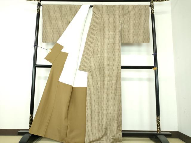 平和屋着物●上質な紬　霞文　正絹　逸品　DABG8676ps