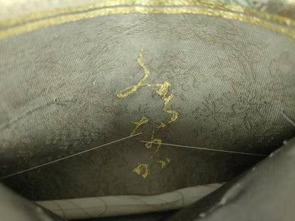 平和屋着物▼六通柄袋帯　みちなが　金銀糸　正絹　逸品　DABG8852ps