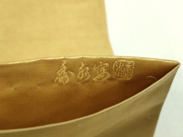 平和屋着物▼太鼓柄袋帯　即位行幸図　金糸　引箔　正絹　逸品　DABG8898ps