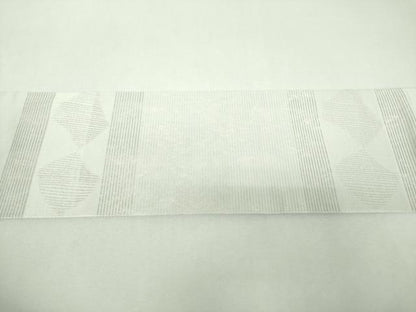 平和屋着物▼中国三大刺繍　相良刺繍　総刺繍　九寸名古屋帯　駒刺繍　花唐草文　金彩　銀糸　引箔　長尺　正絹　逸品　DABG8960ps