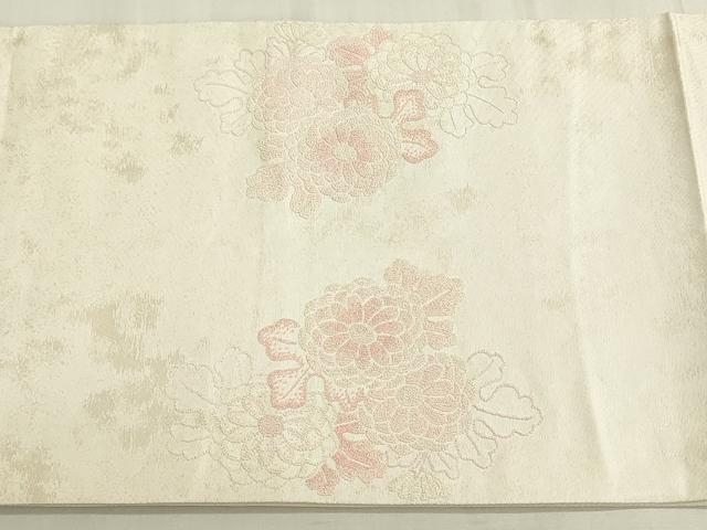 平和屋着物◎中国三大刺繍　相良刺繍　総刺繍　太鼓柄袋帯　籬花文　引箔　正絹　逸品　DABG9021we