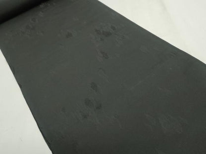 平和屋着物▼羽織・コート　黒生地　反物　羽尺　樹林地紋　逸品　未使用　DABG9064we