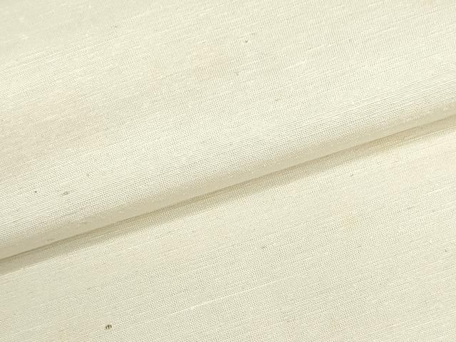 平和屋着物▼西陣　白生地　反物　着尺　紬地　生成り色　逸品　未使用　DABG9076we