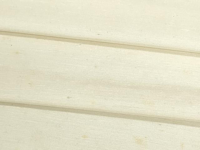 平和屋着物▼西陣　白生地　反物　着尺　紬地　生成り色　逸品　未使用　DABG9076we
