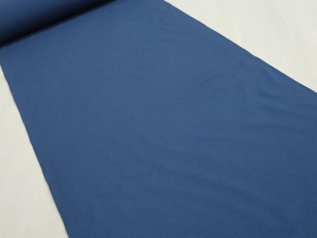 平和屋着物▼色無地　反物　着尺　濃藍色　東レシルック　未使用　DABG9112we