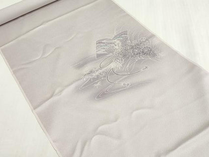 平和屋着物▼付下げ　反物　着尺　刺繍　色紙風景花松文　暈し染め　逸品　未使用　DABG9131we