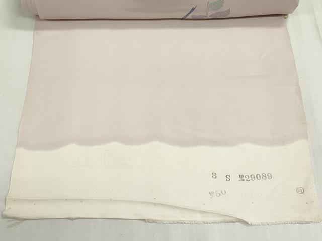 平和屋着物▼付下げ　反物　着尺　枝花文　暈し染め　金彩　逸品　未使用　DABG9135we