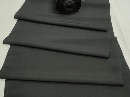 平和屋着物▼黒紋付　黒反物　着尺　逸品　未使用　DABG9149we