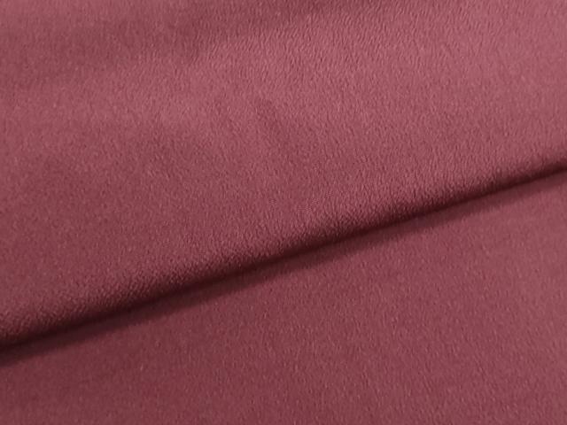 平和屋着物▼色無地　反物　着尺　バーガンディー色　逸品　未使用　DABG9225we