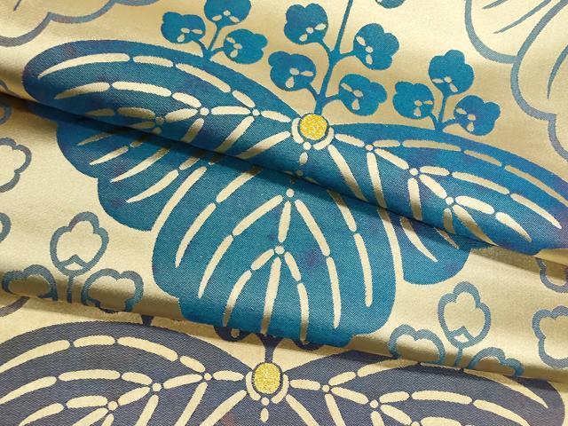 平和屋着物▼和装小物　夜具地　反物　桐　金糸　未使用　DABG9313we