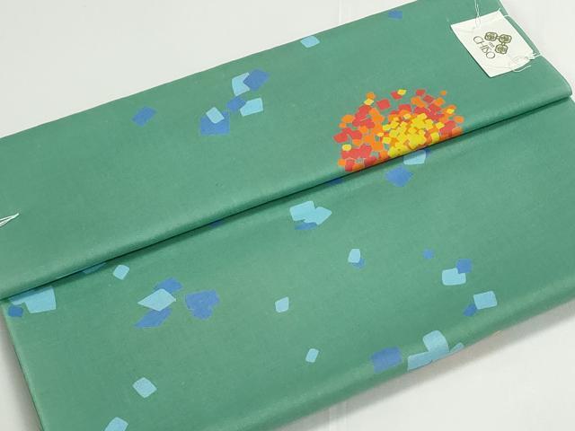 平和屋着物＊夏物　創業460年・千總　浴衣　反物　着尺　四股名　相撲　力士　紫陽花　貴乃花　綿　逸品　未使用　DABG9326we