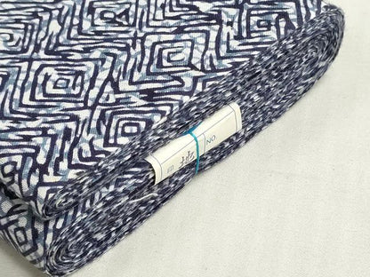 平和屋着物＊夏物　浴衣　反物　着尺　注染　幾何学文様　大丸扱い　綿　逸品　未使用　DABG9356we