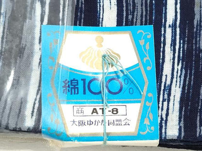 平和屋着物＊夏物　浴衣　読売ジャイアンツ　反物　着尺　注染　本染　霞文　綿　逸品　未使用　DABG9364we