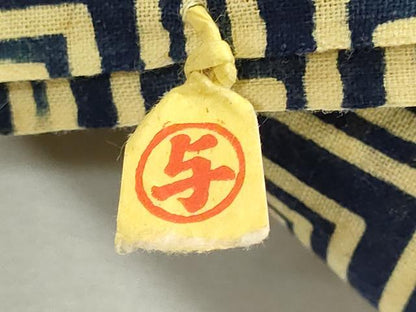 平和屋着物＊夏物　浴衣　反物　着尺　注染　格子　綿　逸品　未使用　DABG9369we