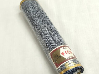 平和屋着物＊夏物　浴衣　反物　着尺　注染　千代染　幾何学文様　綿　逸品　未使用　DABG9379we