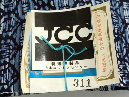 平和屋着物＊夏物　男性　浴衣　反物　着尺　堅牢染　注染　幾何学文様　綿　逸品　未使用　DABG9383we