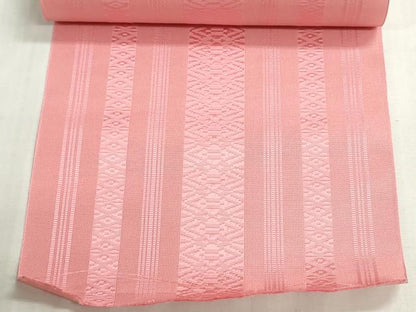 平和屋着物＊夏物　本場筑前博多織　名古屋帯　紗献上　紅梅色　逸品　未使用　DABG9402we