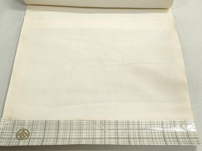平和屋着物＊夏物　白生地　反物　着尺　絽　生成り色　松坂屋扱い　逸品　未使用　DABG9422we