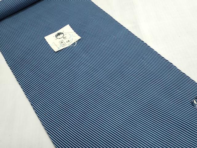 平和屋着物＊夏物　竺仙鑑製　浴衣　反物　着尺　斜縞　証紙付き　綿　逸品　未使用　DABG9424we
