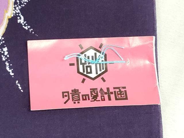 平和屋着物＊夏物　浴衣　反物　着尺　菖蒲　金彩　綿　逸品　未使用　DABG9435we