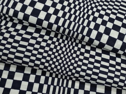 平和屋着物＊夏物　浴衣　反物　着尺　綿絽　幾何学文様　綿　逸品　未使用　DABG9458we