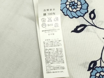 平和屋着物＊夏物　浴衣　反物　着尺　綿絽 縦絽　更紗花文　クインサイズ　綿　逸品　未使用　DABG9463we