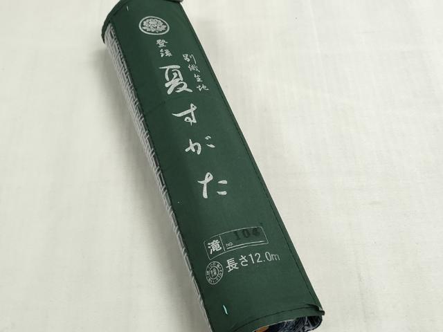 平和屋着物＊夏物　男性　浴衣　反物　着尺　注染　幾何学文様　綿　逸品　未使用　DABG9468we