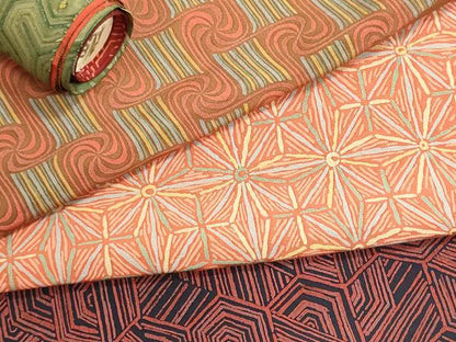 平和屋着物▼柄見本　反物　リメイク生地　材料　逸品　未使用　DABG9484we