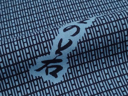 平和屋着物＊夏物　浴衣　反物　着尺　注染　四股名　相撲　力士　稀勢の里 若の里 隆乃若 鳴戸　幾何学文　綿　逸品　未使用　DABG9500we