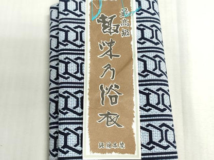 平和屋着物＊夏物　浴衣　反物　着尺　注染　幾何学間道　綿　逸品　未使用　DABG9501we