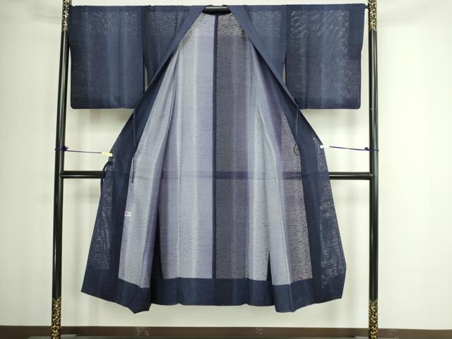 平和屋着物▽道中着　スリーシーズン　春夏秋　塵除け　霞文　正絹　逸品　DABG9549sf