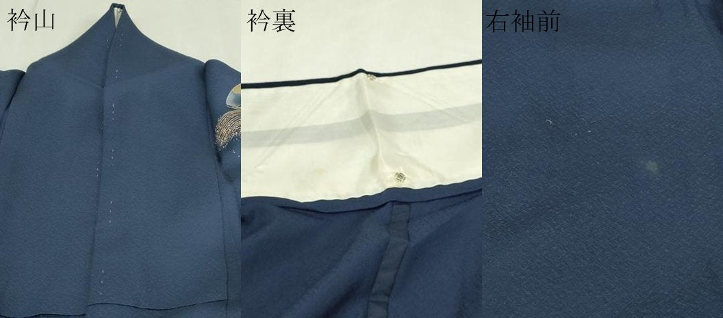 平和屋着物▽訪問着　単衣　流水扇面花文　金彩　正絹　逸品　DABG9558sf