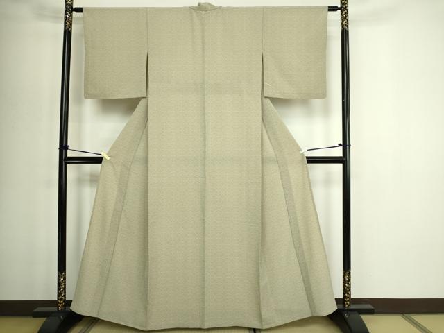 平和屋着物▽洗える最高級着物　＜英＞はなぶさ謹製　小紋　単衣　吉祥文　洗える着物　DABG9559sf