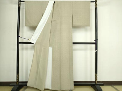 平和屋着物▽洗える最高級着物　＜英＞はなぶさ謹製　小紋　単衣　吉祥文　洗える着物　DABG9559sf