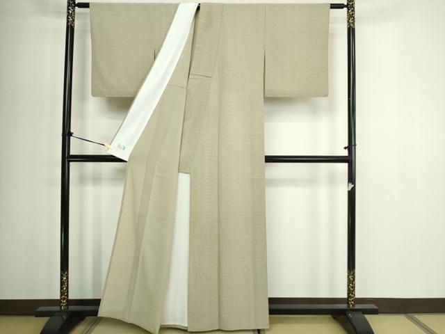 平和屋着物▽洗える最高級着物　＜英＞はなぶさ謹製　小紋　単衣　吉祥文　洗える着物　DABG9559sf