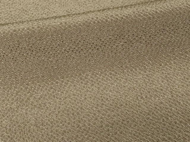 平和屋着物▽上質な小紋　単衣　霞文　鬼しぼ縮緬　正絹　逸品　DABG9565sf