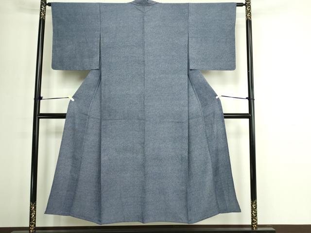 平和屋着物▽江戸小紋　単衣　鮫小紋柄　池田深光作　正絹　逸品　未使用　DABG9567sf