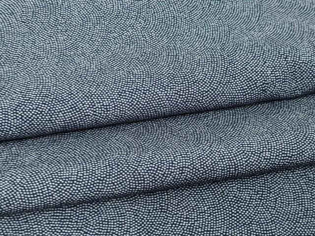 平和屋着物▽江戸小紋　単衣　鮫小紋柄　池田深光作　正絹　逸品　未使用　DABG9567sf