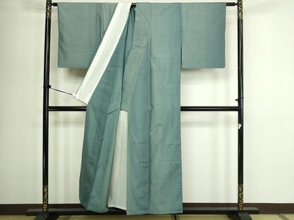 平和屋着物▽本場大島紬　単衣　横双絣　正絹　逸品　DABG9577sf
