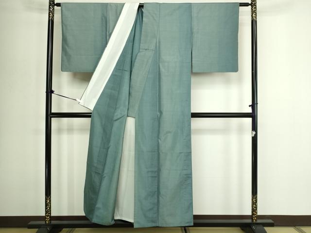 平和屋着物▽本場大島紬　単衣　横双絣　正絹　逸品　DABG9577sf