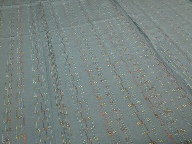 平和屋着物▽上質な小紋　単衣　変わり間道　鈴乃屋扱い　正絹　逸品　未使用　DABG9595sf