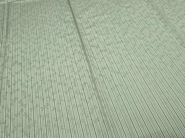 平和屋着物▽極上　米沢　白根沢　涼風　単衣　綟子織　もじり織　単衣　とんぼ　正絹　逸品　DABG9621sf
