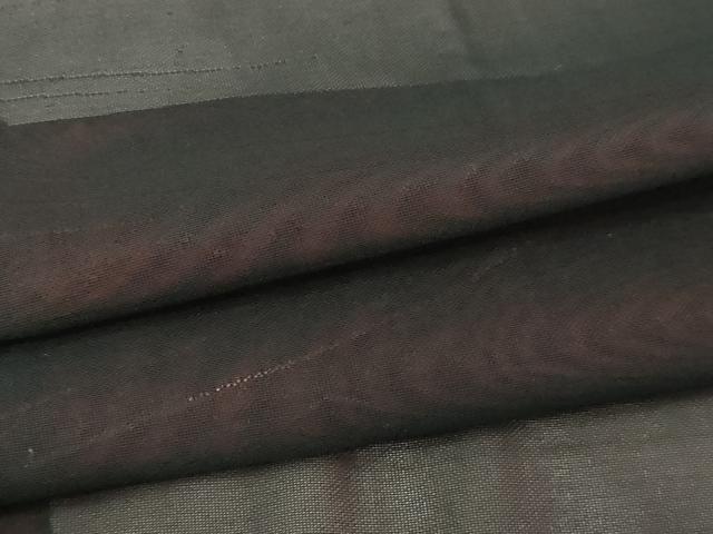 平和屋着物▽羽織　スリーシーズン　春夏秋　塵除け　重山文　黒地　正絹　逸品　DABG9625sf