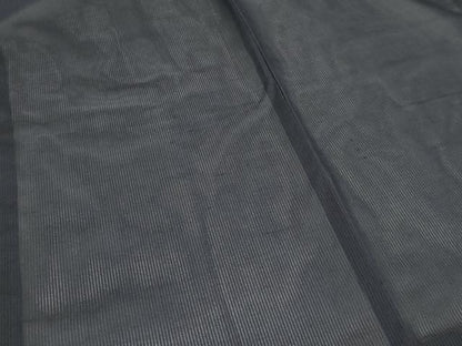 平和屋着物▽羽織　スリーシーズン　春夏秋　塵除け　縞　青褐色　正絹　逸品　DABG9627sf