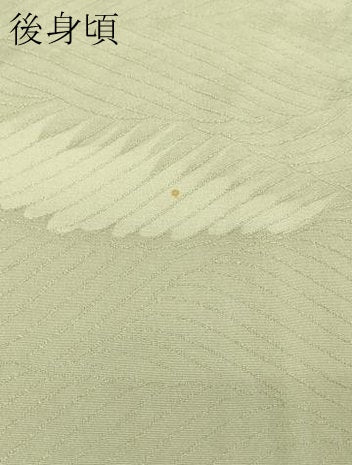 平和屋着物▽上質な小紋　単衣　地紋起こし　立波文　正絹　逸品　DABG9709sf